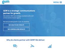 Tablet Screenshot of gem-advertising.com